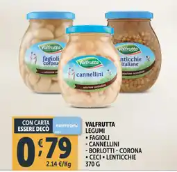 Deco Supermercati Valfrutta legumi offerta