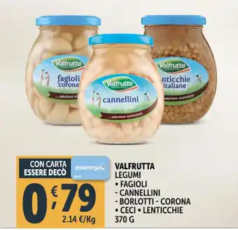 Deco Supermercati Valfrutta legumi offerta