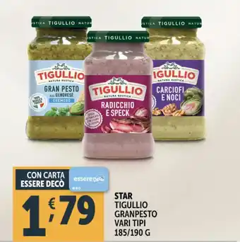 Deco Supermercati Star tigullio granpesto vari tipi offerta