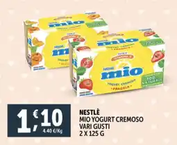 Deco Supermercati Nestlè mio yogurt cremoso vari gusti offerta