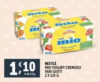 Deco Supermercati Nestlè mio yogurt cremoso vari gusti offerta