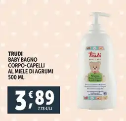 Deco Supermercati Trudi baby bagno corpo-capelli al miele di agrumi offerta