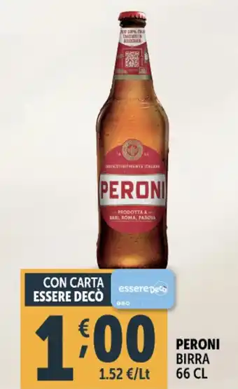 Deco Supermercati Peroni birra offerta