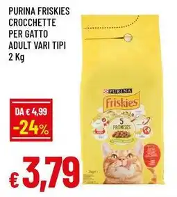 Famila Purina friskies crocchette per gatto adult offerta