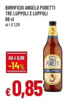 Famila Birrificio angelo poretti tre luppoli 3 luppoli offerta