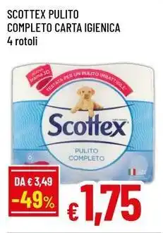 Famila Scottex pulito completo carta igienica offerta