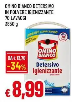 Famila Omino bianco detersivo in polvere igienizzante offerta