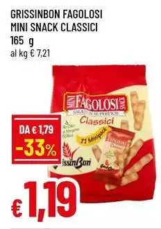 Famila Grissinbon fagolosi mini snack classici offerta