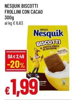 Famila Nesquik biscotti frollini con cacao offerta