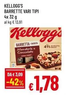 Famila Kellogg's barrette offerta