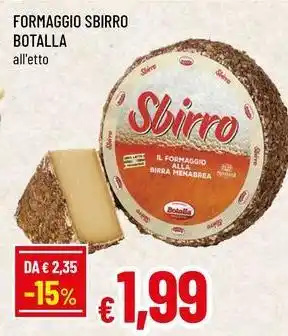 Famila Formaggio sbirro botalla offerta