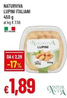 Famila Naturviva lupini italiani offerta