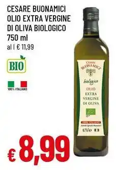 Famila Cesare buonamici olio extra vergine di oliva biologico offerta