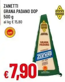 Famila Zanetti grana padano dop offerta