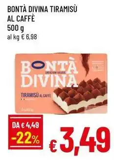 Famila Bontà divina tiramisù al caffè offerta