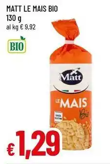 Famila Matt le mais bio offerta