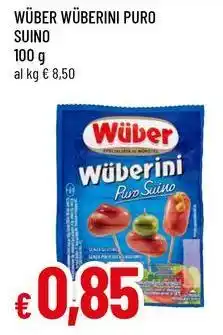 Famila Wüber wüberini puro suino offerta