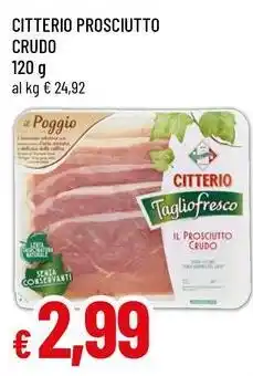 Famila Citterio prosciutto crudo offerta