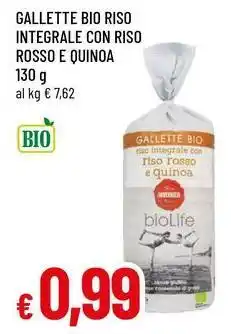 Famila Gallette bio riso integrale con riso rosso e quinoa offerta