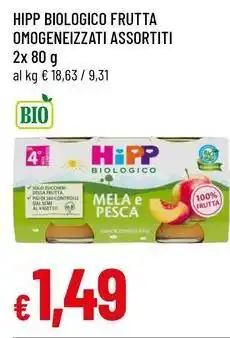 Famila Hipp biologico frutta omogeneizzati assortiti offerta