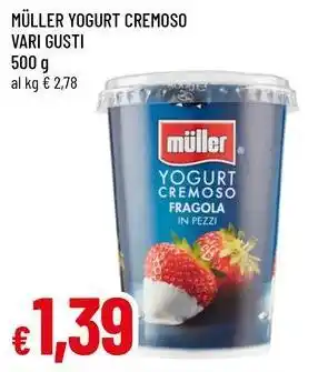 Famila Müller yogurt cremoso offerta