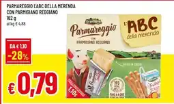 Famila Parmareggio l'abc della merenda con parmigiano reggiano offerta