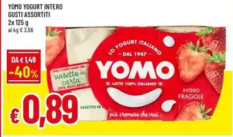 Famila Yomo yogurt intero gusti assortiti offerta