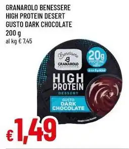 Famila Granarolo benessere high protein desert gusto dark chocolate offerta