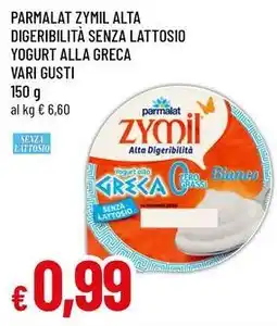 Famila Parmalat zymil alta digeribilità senza lattosio yogurt alla greca vari gusti offerta