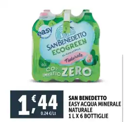 Deco Supermercati San benedetto easy acqua minerale naturale offerta