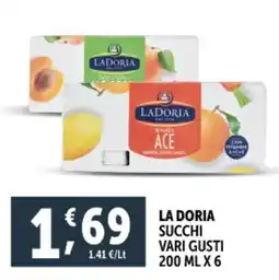 Deco Supermercati La doria succhi vari gusti offerta