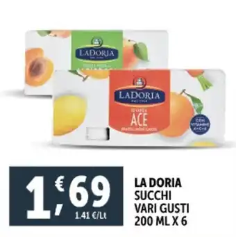 Deco Supermercati La doria succhi vari gusti offerta