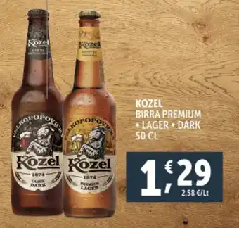 Deco Supermercati Kozel birra premium offerta