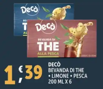 Deco Supermercati Decò bevanda di the offerta