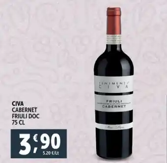 Deco Supermercati Civa cabernet friuli doc offerta