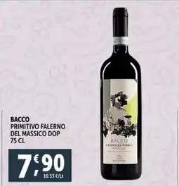 Deco Supermercati Bacco primitivo falerno del massico dop offerta