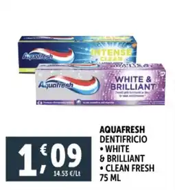 Deco Supermercati Aquafresh dentifricio offerta