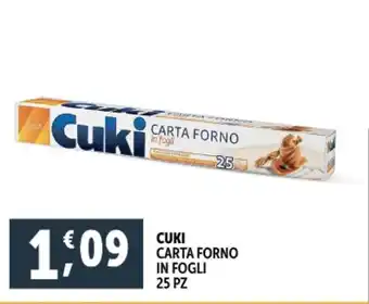 Deco Supermercati Cuki carta forno in fogli offerta