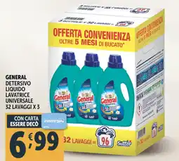 Deco Supermercati General detersivo liquido lavatrice universale offerta