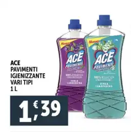 Deco Supermercati Ace pavimenti igienizzante vari tipi offerta