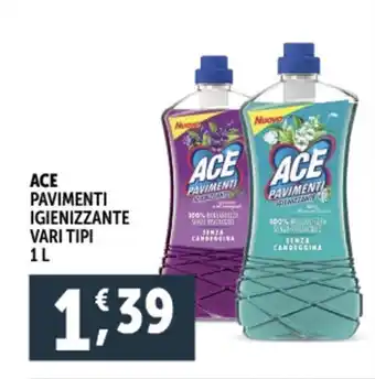 Deco Supermercati Ace pavimenti igienizzante vari tipi offerta