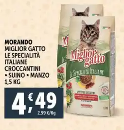 Deco Supermercati Morando miglior gatto le specialità italiane croccantini offerta