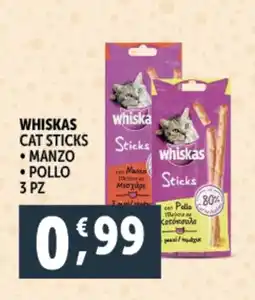 Deco Supermercati Whiskas cat sticks offerta