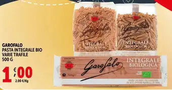 Deco Supermercati Garofalo pasta integrale bio varie trafile offerta