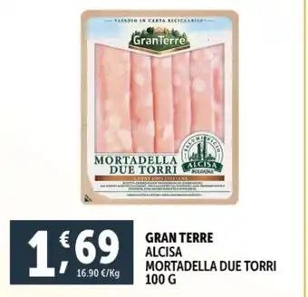 Deco Supermercati Gran terre alcisa mortadella due torri offerta