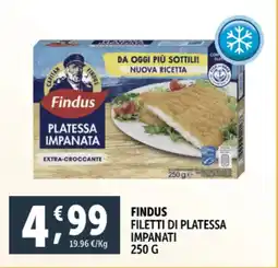 Deco Supermercati Findus filetti di platessa impanati offerta