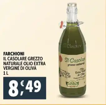 Deco Supermercati Farchioni il casolare grezzo naturale olio extra vergine di oliva offerta