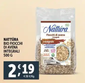 Deco Supermercati Nattúra bio fiocchi di avena integrali offerta