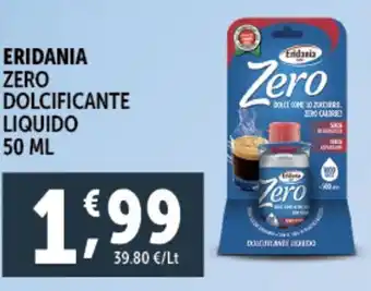 Deco Supermercati Eridania zero dolcificante liquido offerta