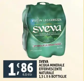 Deco Supermercati Sveva acqua minerale effervescente naturale offerta